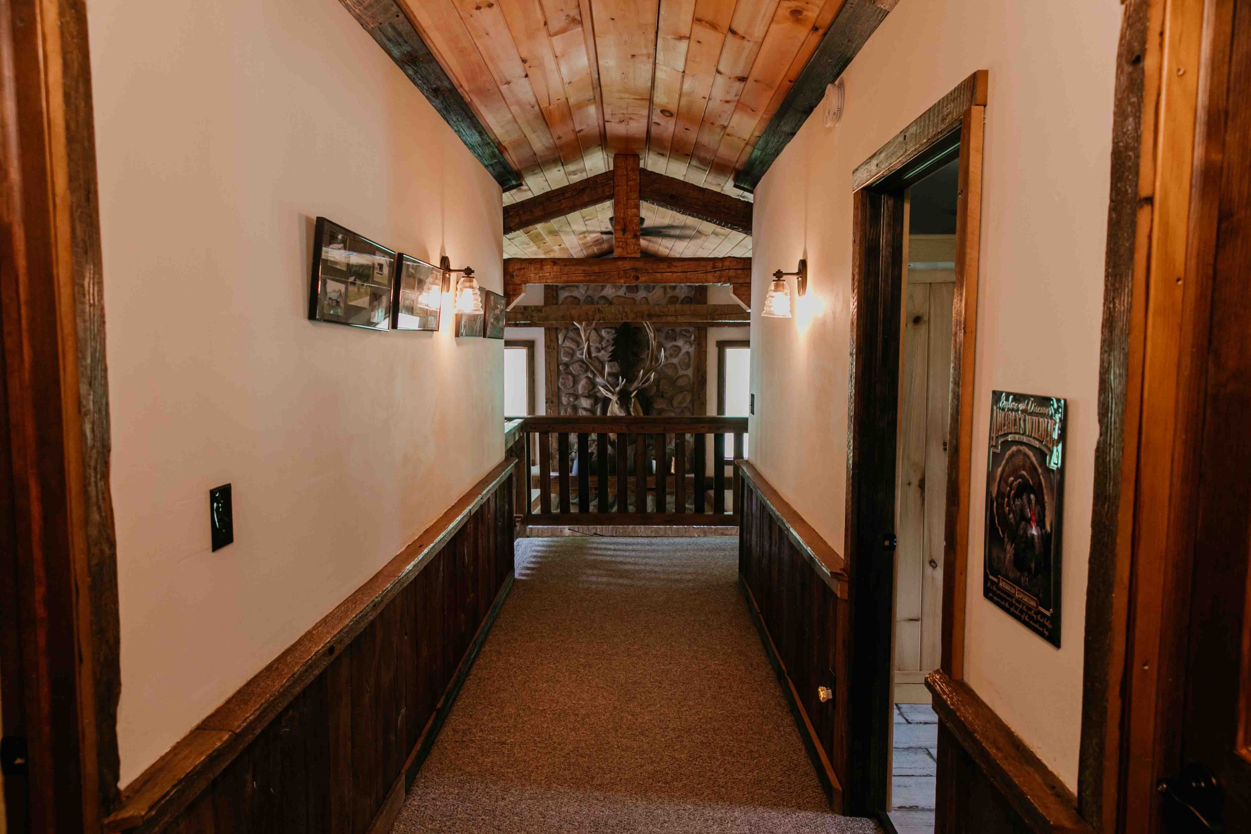 Cozy cabin living room